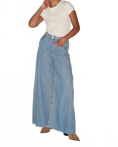 Etica Lauren Wide Leg Jeans In Sky Blue
