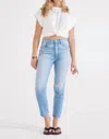 ETICA MARCELLA HIGH RISE SLIM JEAN IN RIP CURRENT