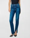 Etica Rialto Twist-seam Slim Straight Jeans In Chrome Diopside