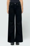 Etica Matis Ultra Wide-leg Jeans In Onyx
