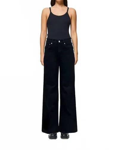 Etica Romi French Wide Leg Pants In Onyx In Black