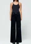 Etica Matis Ultra Wide-leg Jeans In Black