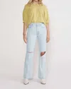 Etica Sasha Modern Flare Jean In Sea Breeze In Multi