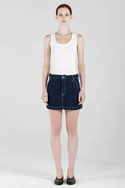 Etica Sheldon Mini Skirt In Astoria In Blue