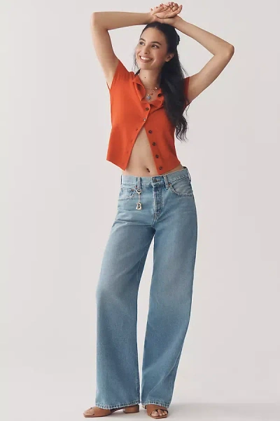 Etica Stanton High-rise Relaxed Wide-leg Jeans In Blue