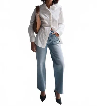 Etica Stanton Relaxed Wide Leg Jeans In Arcadia In Multi