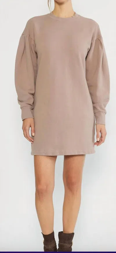 Etica Viola Sweatshirt Dress In Woodrose In Multi