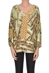 Etici Printed Blouse In Pastel Green