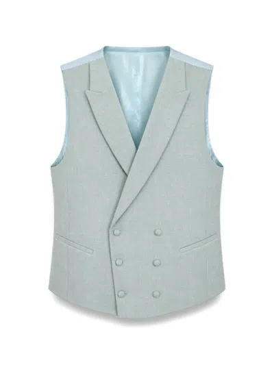 Etiem Textil S.l. Double-breasted Waistcoat In Gray