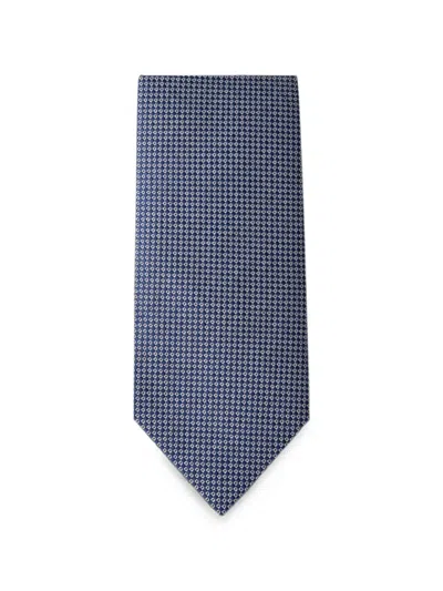 Etiem Textil S.l. Geometric-pattern Tie In Blue