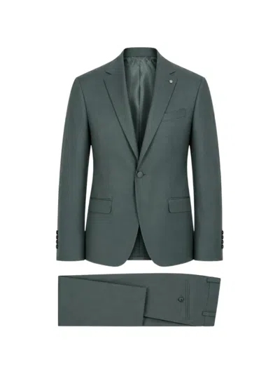 Etiem Textil S.l. Notched-lapel Single-breasted Suit In Green