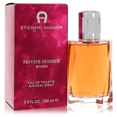 Etienne Aigner 2pcs Combo Gift Set Private Number By  Eau De Toilette Spray 3.4 oz For Women In Orange