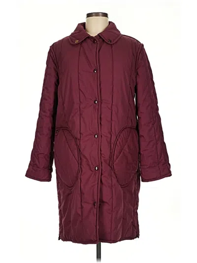 Pre-owned Etienne Aigner Coat In Burgundy