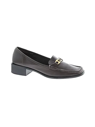 Pre-owned Etienne Aigner Flats In Brown