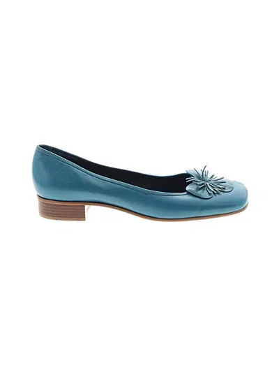 Pre-owned Etienne Aigner Flats In Teal