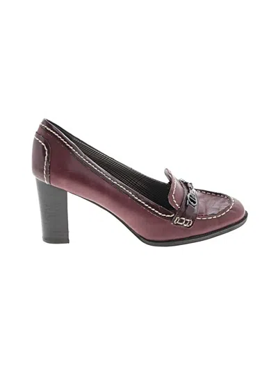 Pre-owned Etienne Aigner Heels In Burgundy