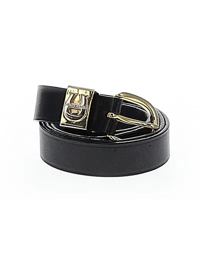 Pre-owned Etienne Aigner Leather Belt In Black