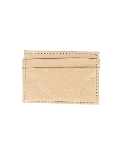 Pre-owned Etienne Aigner Leather Card Holder In Tan