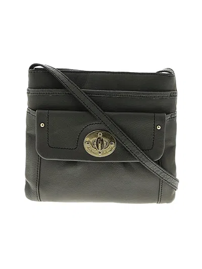 Pre-owned Etienne Aigner Leather Crossbody Bag In Black
