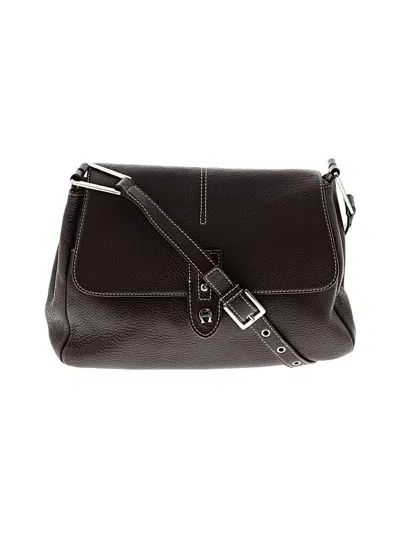 Pre-owned Etienne Aigner Leather Crossbody Bag In Brown