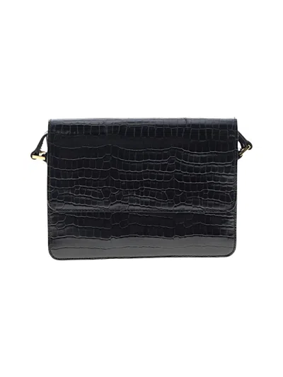 Pre-owned Etienne Aigner Leather Shoulder Bag In Black