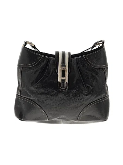 Pre-owned Etienne Aigner Leather Shoulder Bag In Black
