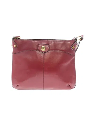 Pre-owned Etienne Aigner Leather Tote Bag In Burgundy
