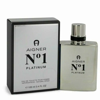 Etienne Aigner Men's Aigner No.1 Platinum Edt Spray 3.4 oz Fragrances 4013670000016 In Black / Platinum