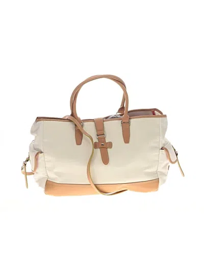 Pre-owned Etienne Aigner Satchel In Ivory