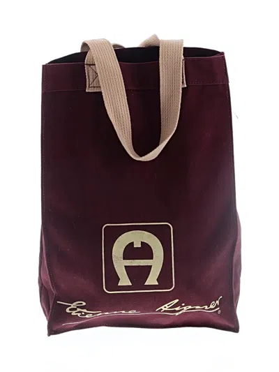 Pre-owned Etienne Aigner Tote Bag In Burgundy