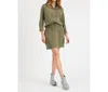 Etienne Marcel Tunic Dress In Military In Multi