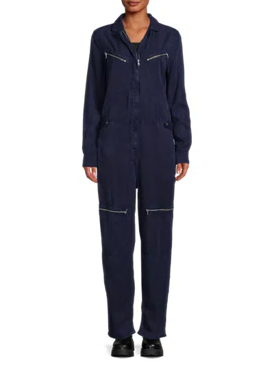 Etienne Marcel Women's Aviator Jumpsuit In Blue