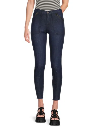 Etienne Marcel Women's Cropped Jeans In Dark Blue