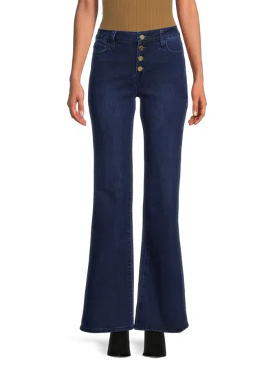Etienne Marcel Women's High Rise Wide Leg Jeans In Indigo