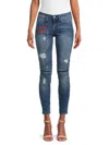Etienne Marcel Women's Multi-zip Detailed Skinny Jeans In Indigo