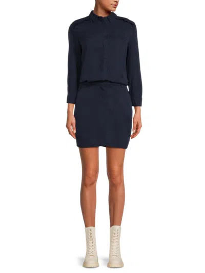 Etienne Marcel Women's Tencel Shirt Dress In Navy