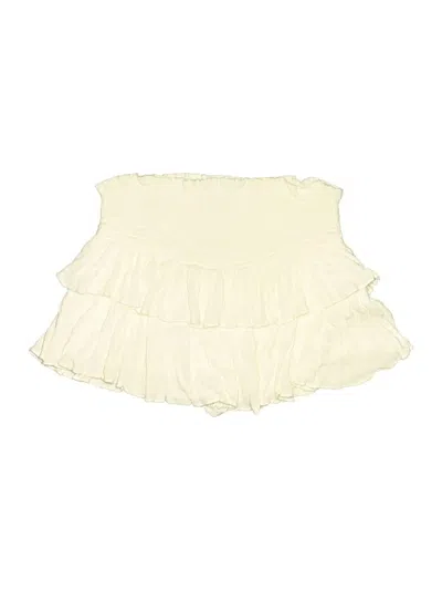 Pre-owned Etiquette Formal Skirt In White
