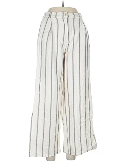 Pre-owned Etiquette Linen Pants In White