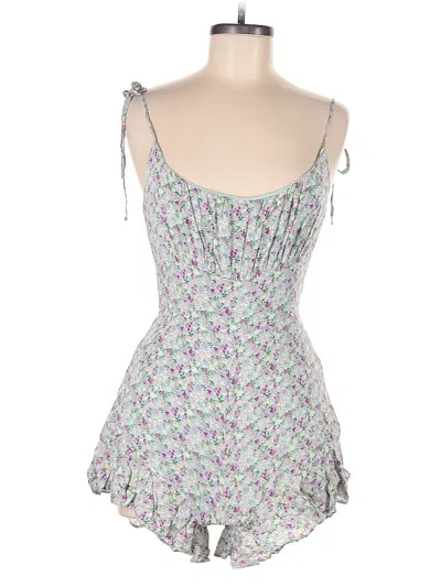 Pre-owned Etiquette Romper In Gray