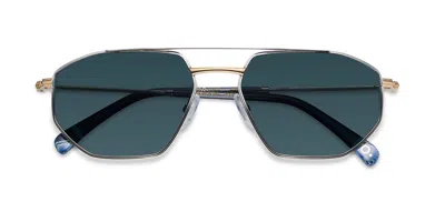 Etnia Barcelona Alaior Sun Polarized Slgd Men's Sunglasses Silver Size 56 In Multi