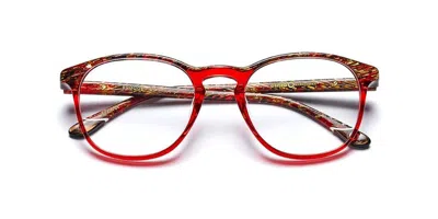 Etnia Barcelona Brugge Rd Occhiali Da Vista Rossi Per Donna (solo Montatura) In Red