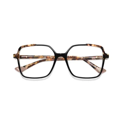 Etnia Barcelona Bruna Geometric Square Frame Eyeglasses With Tortoiseshell-patterned Temples In Brown
