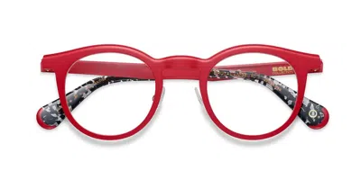 Etnia Barcelona Brutal No.36 Rd Men's Glasses  Size 46 - Free Lenses - Blue Light Block Available In Red