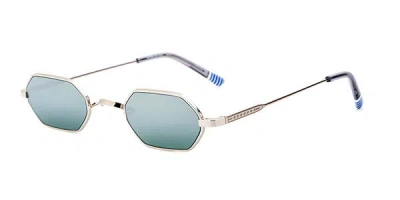Etnia Barcelona Bywater Sun Slgy Men's Sunglasses Silver Size 47 In Gold