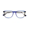 Etnia Barcelona Daniel Rectangular Frame Eyeglasses With Gradient Design In White