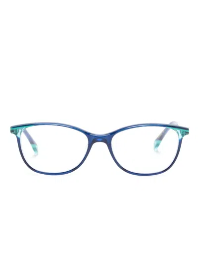 Etnia Barcelona Dauphine Oval-frame Glasses In Blue