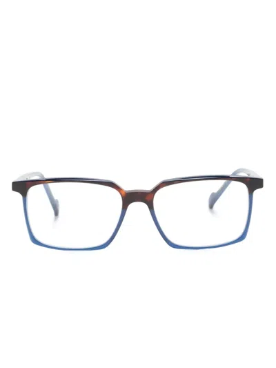 Etnia Barcelona Diego Rectangle-frame Glasses In Brown