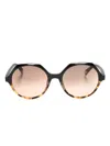 Etnia Barcelona Fontana Geometric-frame Sunglasses In Black