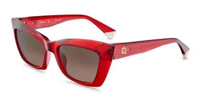 Etnia Barcelona Hacelia Rd Women's Sunglasses Red Size 54