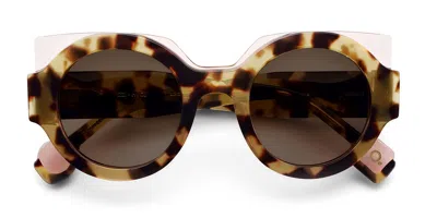 Etnia Barcelona Izzi Hvcl Women's Sunglasses Tortoiseshell Size 48 In Brown